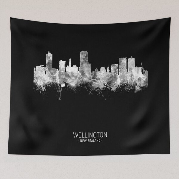 Item preview, Wellington New Zealand Skyline designed and sold by ArtPrints.