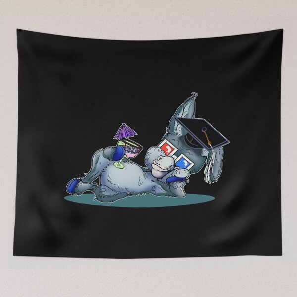 Item preview, Graduation Party Animal Donkey Cartoon  designed and sold by iduzarts.