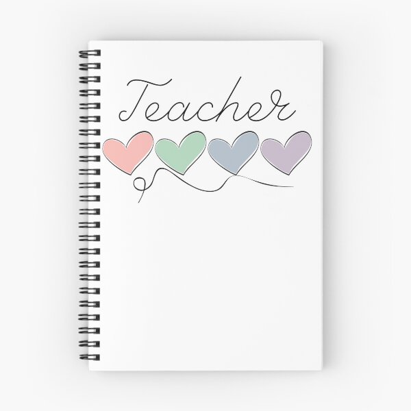 Item preview, Teacher with Pastel Hearts. Teacher Love designed and sold by Not A Typical  Teacher.