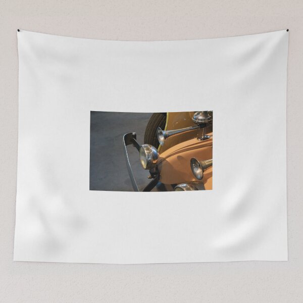 Item preview, Front of yellow vintage car with head lights  designed and sold by oanaunciuleanu.