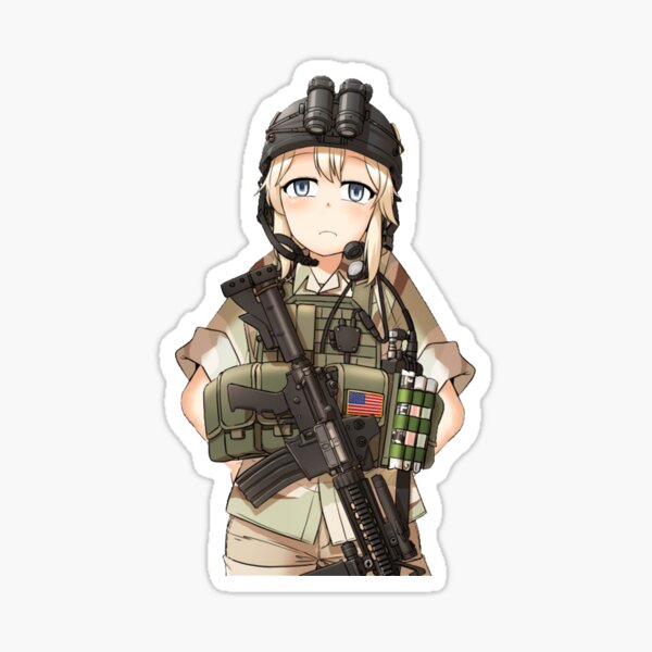 Anime chick with an M60 ^_^ image - Military Personnel Arms - ModDB