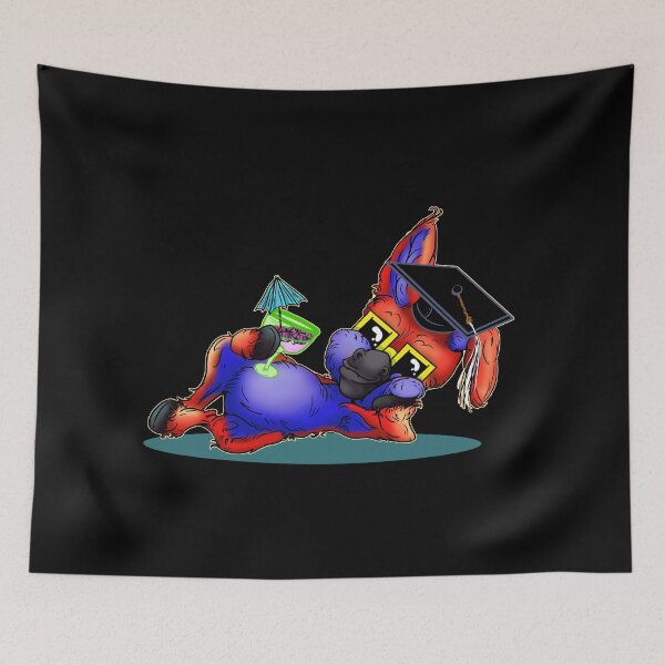 Item preview, Graduation Party Animal Donkey Cartoon - red designed and sold by iduzarts.