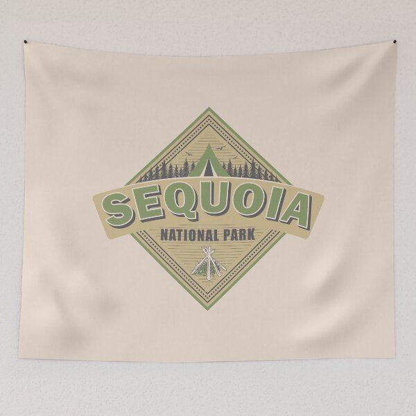 Item preview, Sequoia National Park California Vintage US Camping Design designed and sold by CynthiaGraphics.