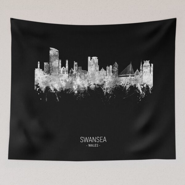Item preview, Swansea Wales Skyline designed and sold by ArtPrints.