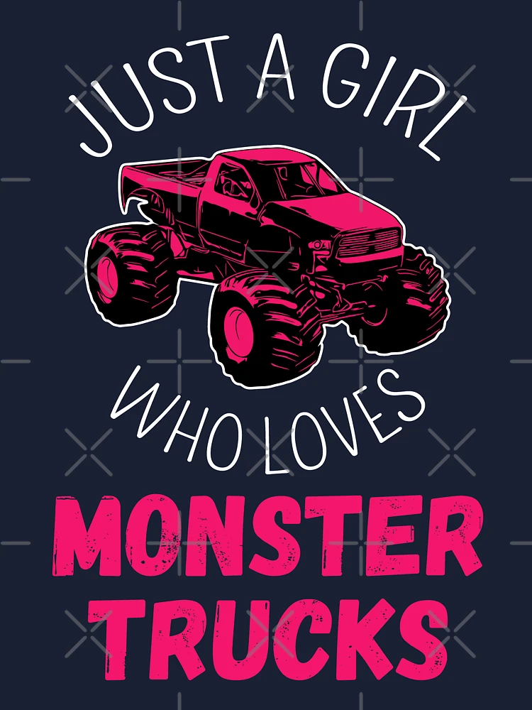 Just a Girl Who Loves Monster Trucks I Kids T-Shirt for Sale by