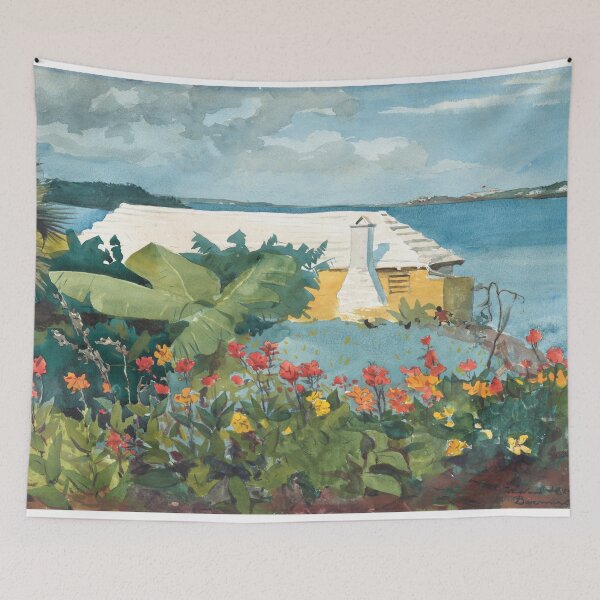 Item preview, Bermuda Flower Garden and Bungalow designed and sold by Belartee.