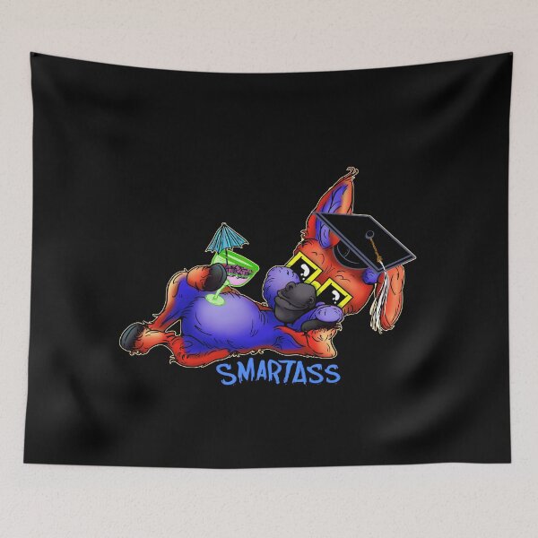 Item preview, Graduation Party Animal Donkey Cartoon - Smartass - Red designed and sold by iduzarts.