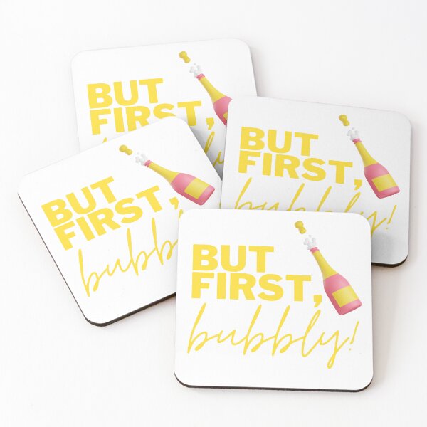 Item preview, But first bubbly with bottle of sparkling wine designed and sold by MariaHype.