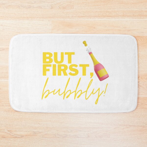 Item preview, But first bubbly with bottle of sparkling wine designed and sold by MariaHype.