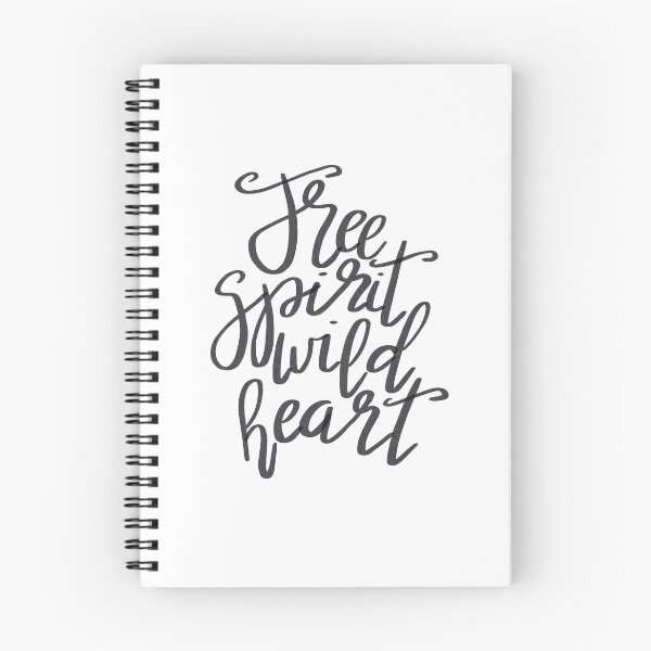 Item preview, Free spirit wild heart calligraphy quote designed and sold by ManifestoDesign.