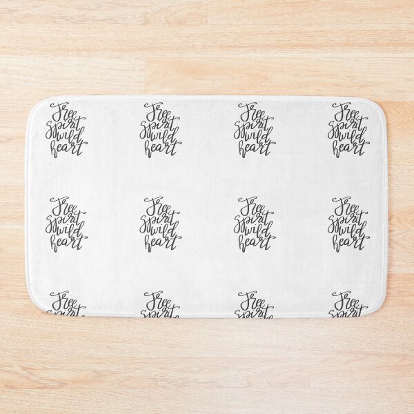 Item preview, Free spirit wild heart calligraphy quote designed and sold by ManifestoDesign.