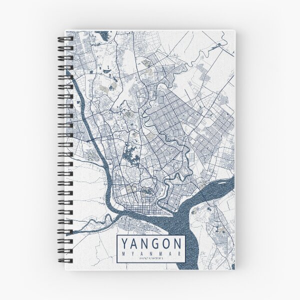 Item preview, Yangon City Map of Myanmar - Coastal designed and sold by deMAP.