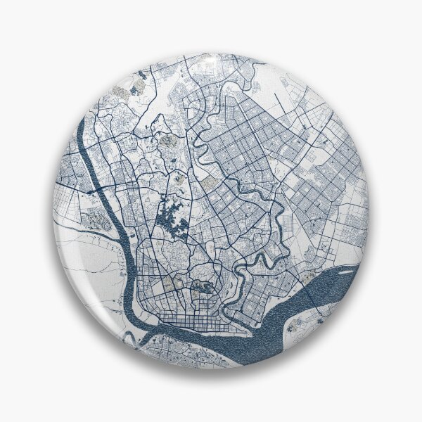 Item preview, Yangon City Map of Myanmar - Coastal designed and sold by deMAP.