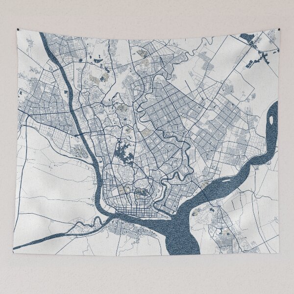 Item preview, Yangon City Map of Myanmar - Coastal designed and sold by deMAP.