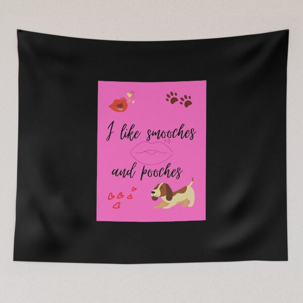 Item preview, I like smooches and pooches  designed and sold by Pugnaciousprint.