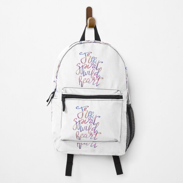 Item preview, Free spirit wild heart calligraphy quote designed and sold by ManifestoDesign.
