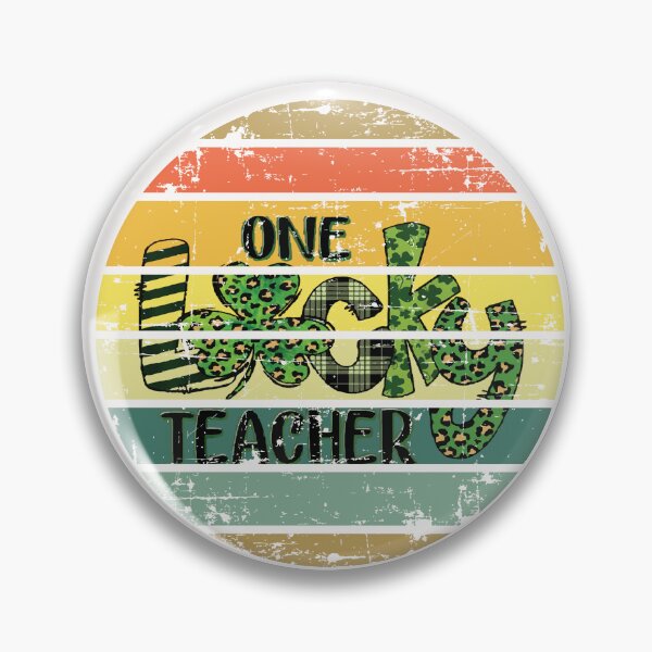 Item preview, One lucky Teacher st patricks shamrock vintage designed and sold by Dieowl.