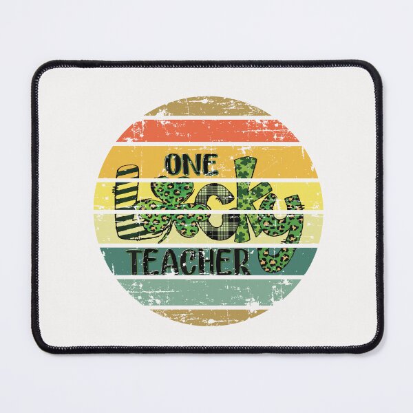 Item preview, One lucky Teacher st patricks shamrock vintage designed and sold by Dieowl.