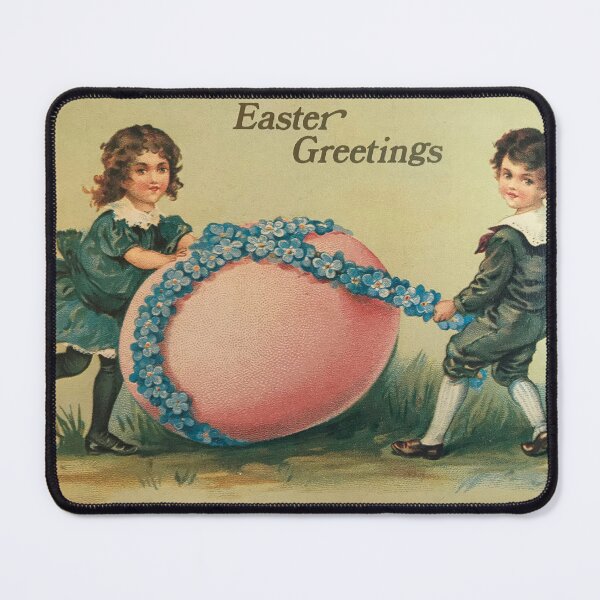 Item preview, Easter Greetings, vintage antique postcard with Easter egg designed and sold by djrunnels.