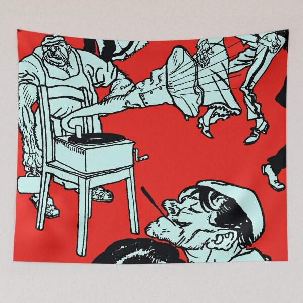 Item preview, Dancers (Apachentänze!) (1911) print by Moriz Jung designed and sold by RyanCaudell.