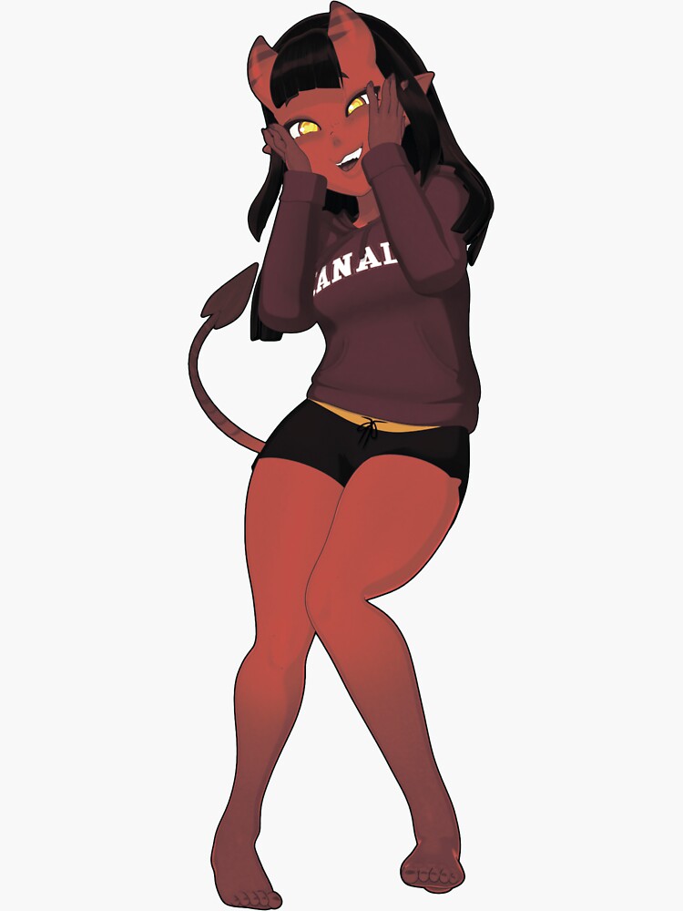 Meru The Succubus Sticker For Sale By Ublueduck Redbubble