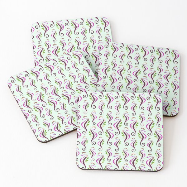 Item preview, Sea Horses Seamless Pattern designed and sold by Queen1120.