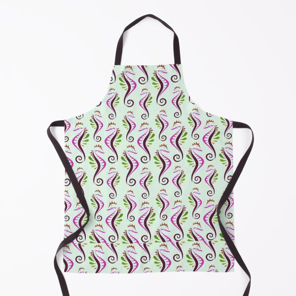 Item preview, Sea Horses Seamless Pattern designed and sold by Queen1120.