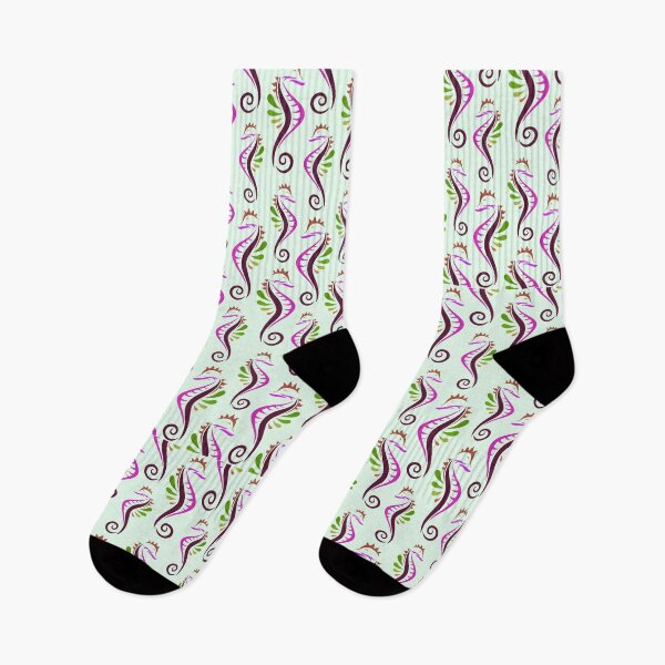 Item preview, Sea Horses Seamless Pattern designed and sold by Queen1120.