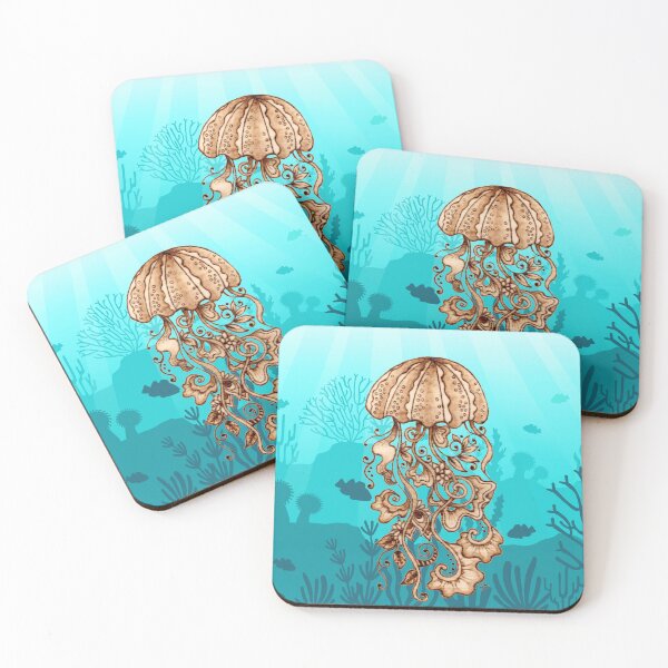 Item preview, Jellyfish Tangle Woodburn designed and sold by MoodyMuseArt.