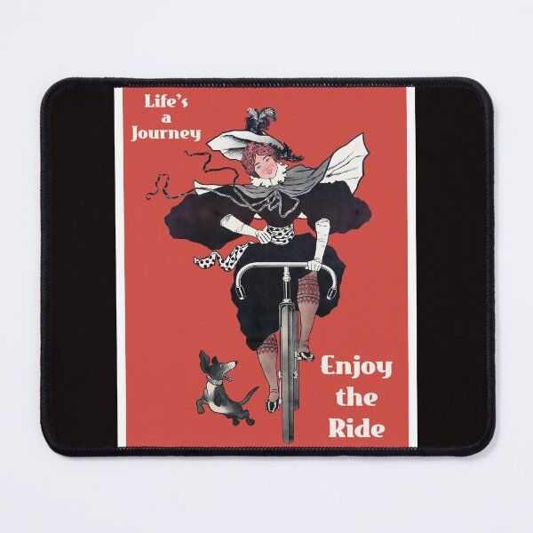 Item preview, Art Nouveau vintage poster, "Life is a journey, enjoy the ride!" designed and sold by KaterinaLog.