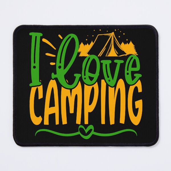 Item preview, i love camping, humorous camper gift designed and sold by lapolonaise.