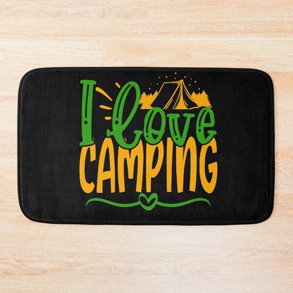 Item preview, i love camping, humorous camper gift designed and sold by lapolonaise.