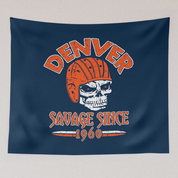Item preview, Denver Football Fan - Savage Since 1960 Classic Skull designed and sold by doiron3525.