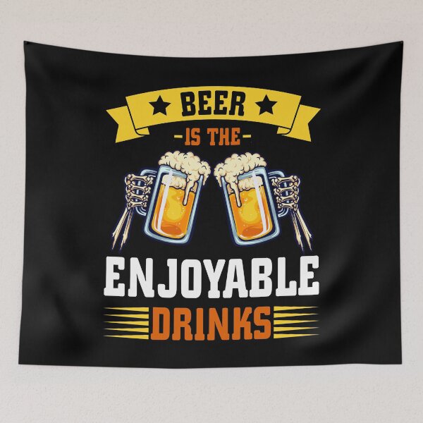 Item preview, Beer Is The Enjoyable Drinks designed and sold by Joxxio.
