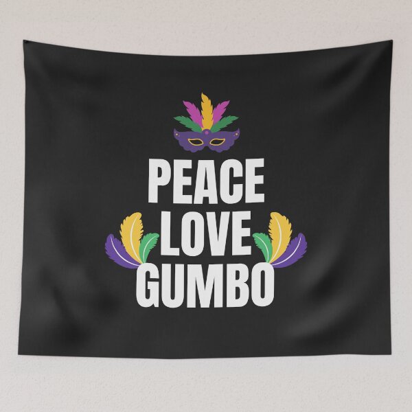 Item preview, Peace Love Gumbo New Orleans Mardi Gras Party Carnival Parade Costume Gift designed and sold by Nepaz-Designs.