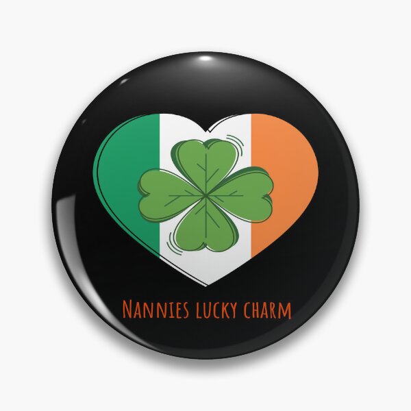 Item preview, St. Patrick's Day - Nannies Lucky Charm, Tri- Colour Love heart With Shamrock designed and sold by LMcDs.