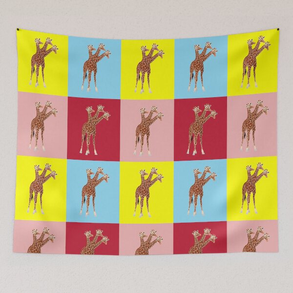 Item preview, Three-Necked Giraffe Multicolor Pattern designed and sold by CosmicStory.