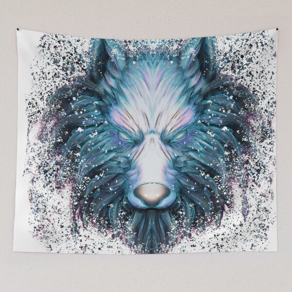 Item preview,  REVAMPED BLUE WOLF (white tshirts) designed and sold by StayCool3d.