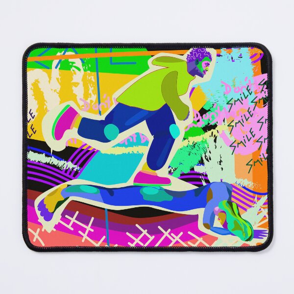 Item preview, skate deck gf neo-expressionism street art in black designed and sold by sibleystudios.