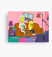 Yellow Rick Living Room Canvas Print