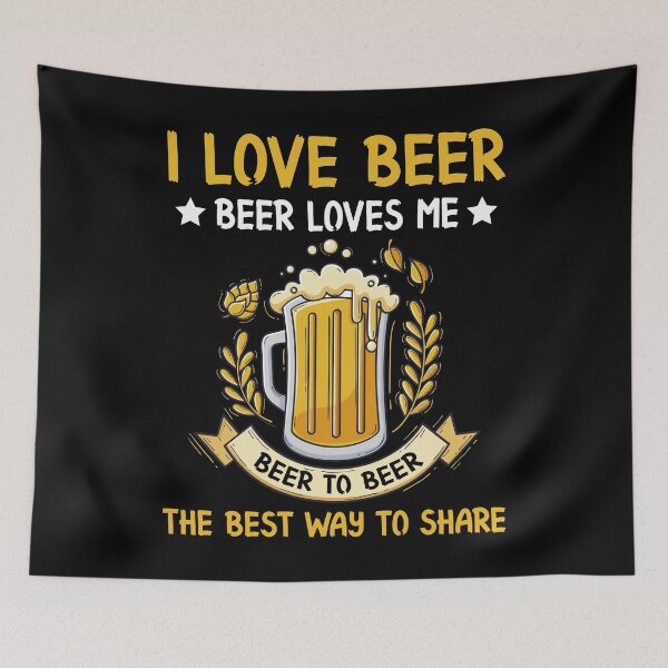 Item preview, I Love Beer Loves Me Beer The Best Way To Share designed and sold by Joxxio.