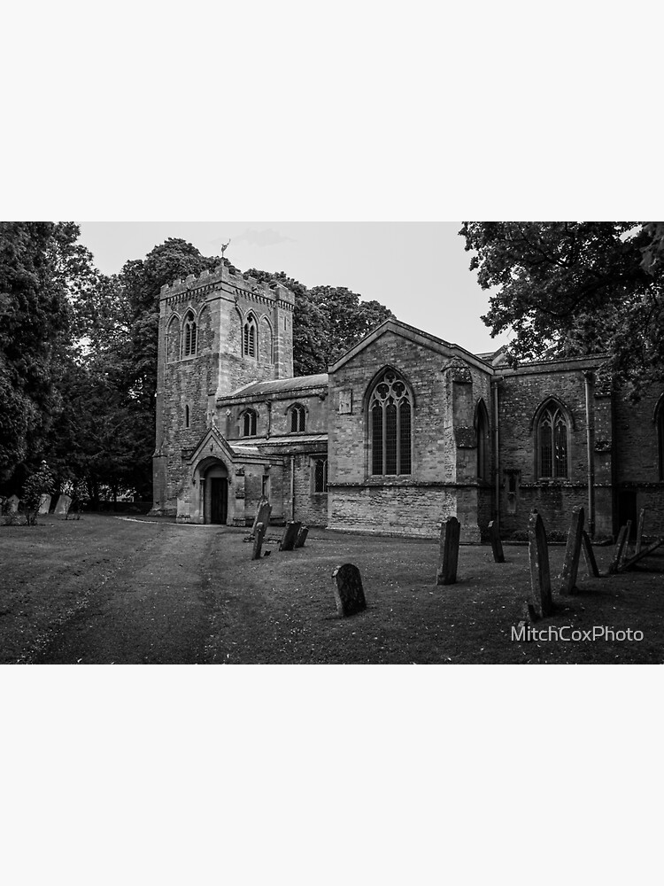 "St. Andrews Church, Alwalton BW" Sticker for Sale by MitchCoxPhoto