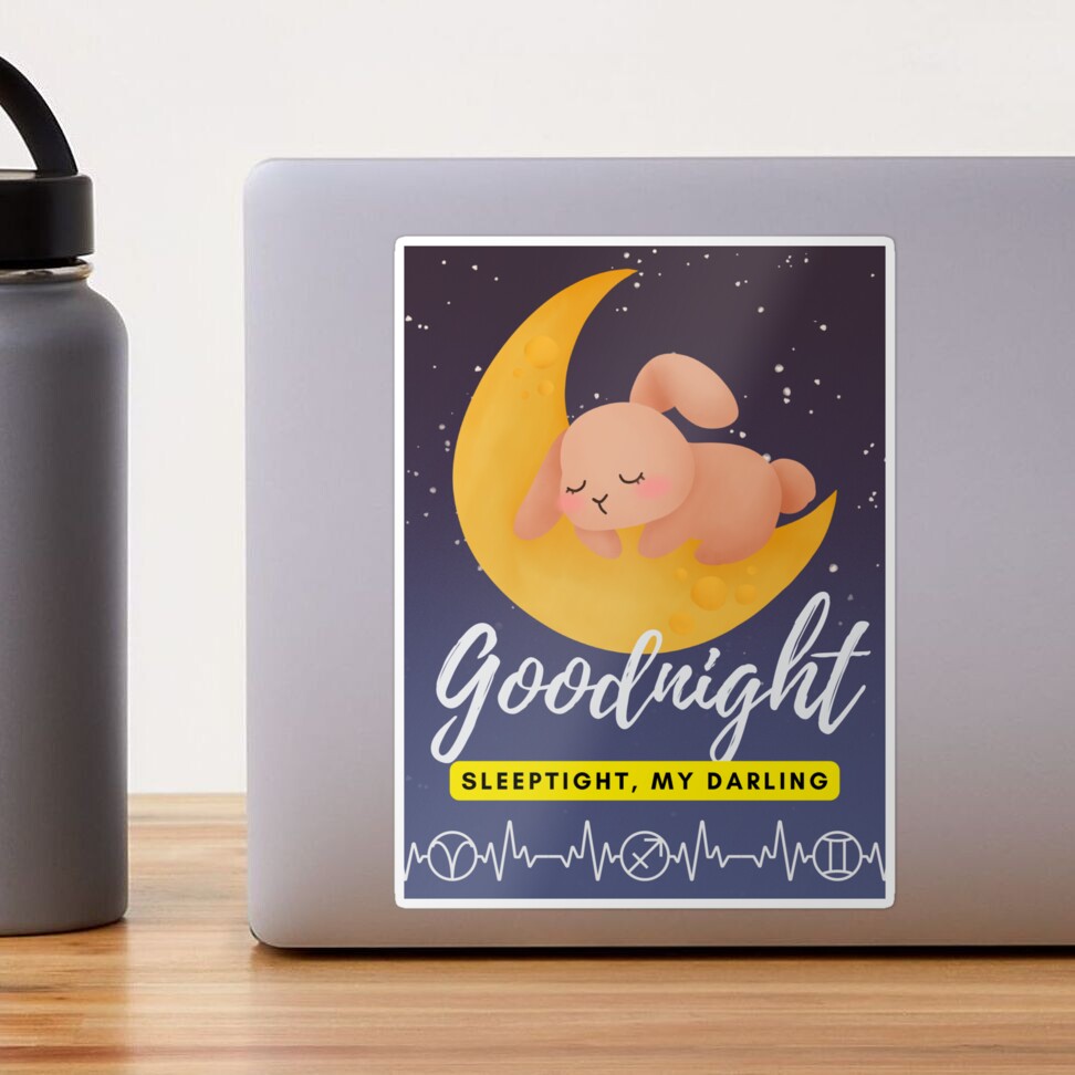 Sleepy Good Night My Love Sticker by skinproud for iOS & Android