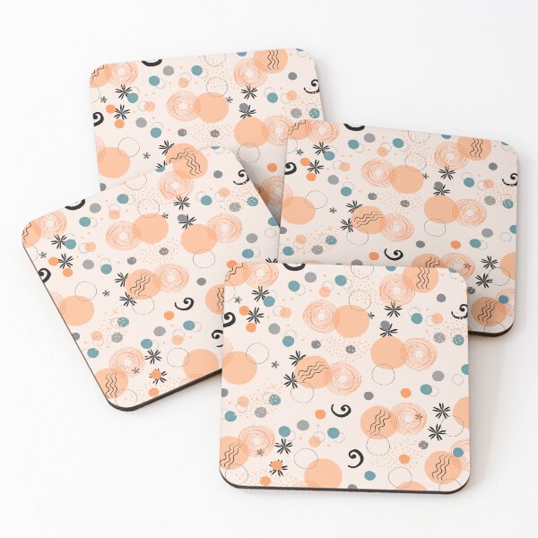 Item preview, Retro Geometric Pattern (orange) designed and sold by Dorina Larsdotter.