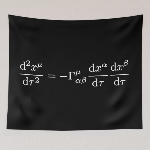 Item preview, Geodesic equation, differential geometry and structure of spacetime dark version designed and sold by NoetherSym.