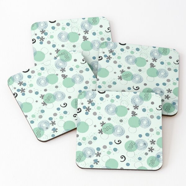 Item preview, Retro Geometric Pattern (green) designed and sold by Dorina Larsdotter.