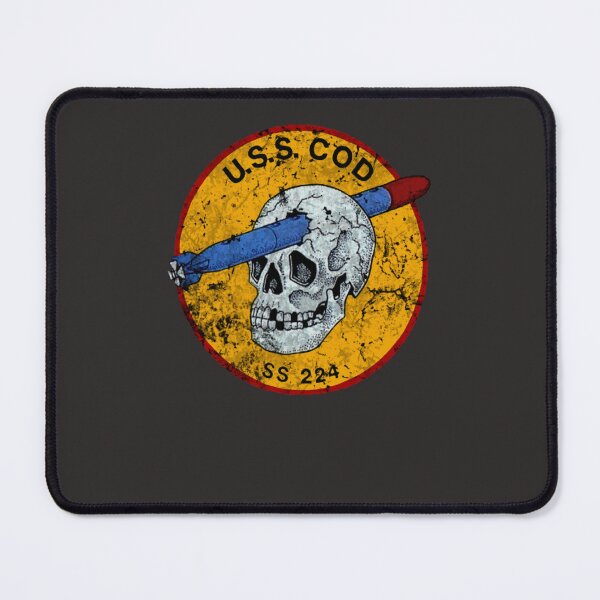 Item preview, U.S.S. COD Submarine Navy WWII Skull Logo Essential T-Shirt designed and sold by StefanBonetti.