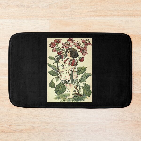 Item preview, Vintage Flower Girl, Hawthorn - 1901 Book Illustration designed and sold by MountMercantile.