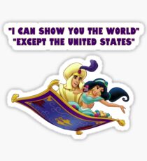 Muslim Ban: Aladdin Sticker