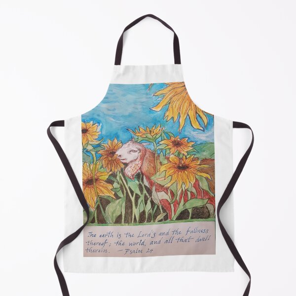 Item preview, Baby goat with Sunflowers designed and sold by EsterKarenAida.